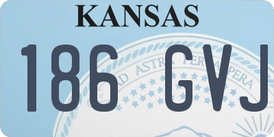 KS license plate 186GVJ
