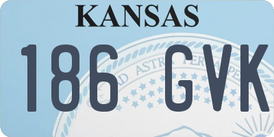 KS license plate 186GVK