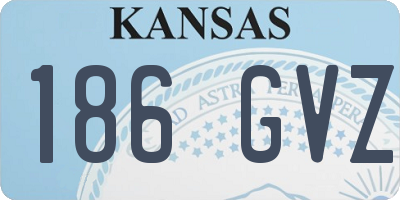 KS license plate 186GVZ