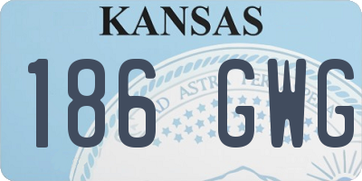 KS license plate 186GWG