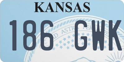 KS license plate 186GWK