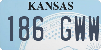 KS license plate 186GWW