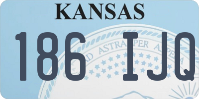 KS license plate 186IJQ