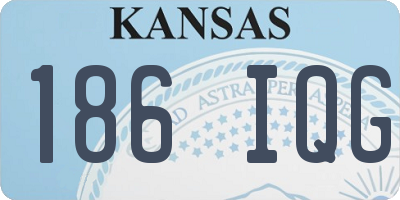 KS license plate 186IQG