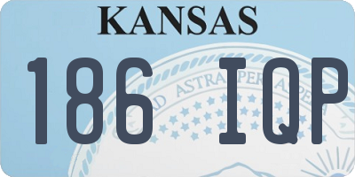 KS license plate 186IQP