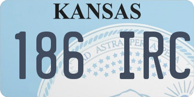 KS license plate 186IRC