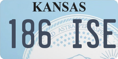 KS license plate 186ISE