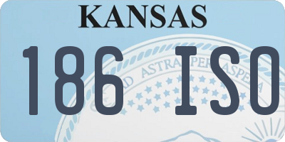 KS license plate 186ISO