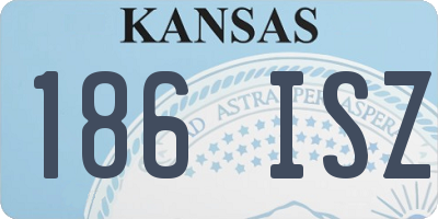 KS license plate 186ISZ