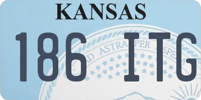 KS license plate 186ITG