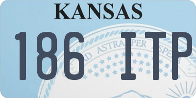 KS license plate 186ITP