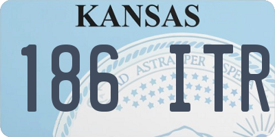 KS license plate 186ITR