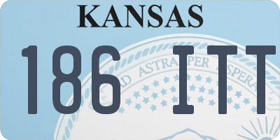 KS license plate 186ITT