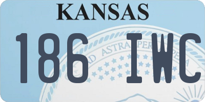 KS license plate 186IWC