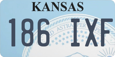 KS license plate 186IXF