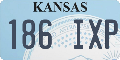 KS license plate 186IXP