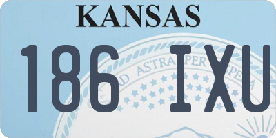 KS license plate 186IXU