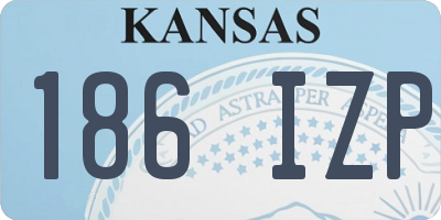 KS license plate 186IZP