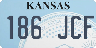KS license plate 186JCF