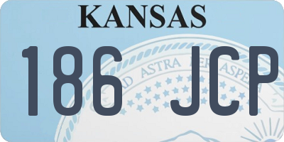 KS license plate 186JCP
