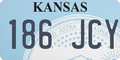 KS license plate 186JCY