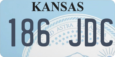 KS license plate 186JDC