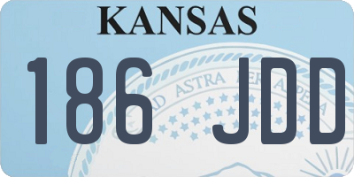 KS license plate 186JDD