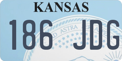 KS license plate 186JDG