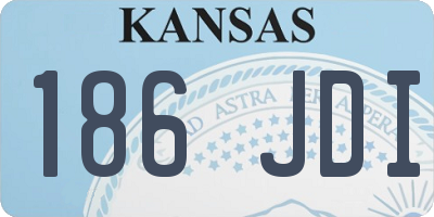 KS license plate 186JDI