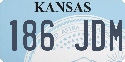 KS license plate 186JDM