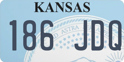 KS license plate 186JDQ