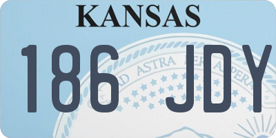 KS license plate 186JDY