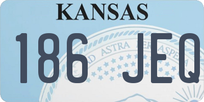 KS license plate 186JEQ