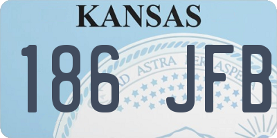 KS license plate 186JFB