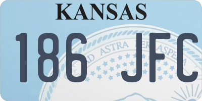 KS license plate 186JFC