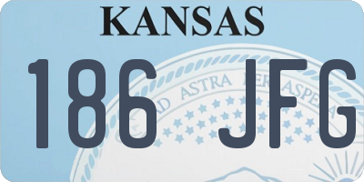 KS license plate 186JFG