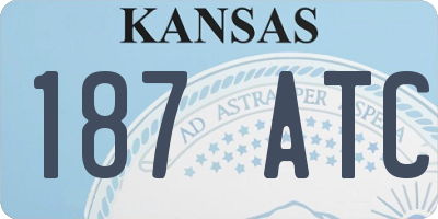 KS license plate 187ATC