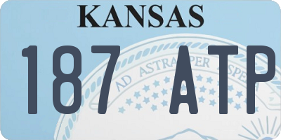 KS license plate 187ATP
