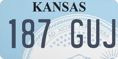 KS license plate 187GUJ