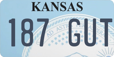 KS license plate 187GUT