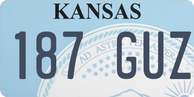 KS license plate 187GUZ