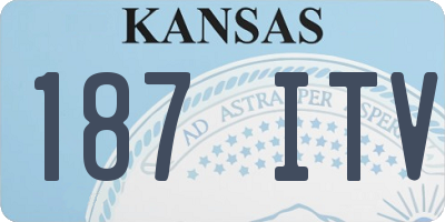 KS license plate 187ITV