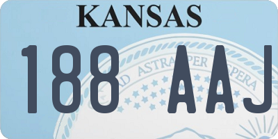 KS license plate 188AAJ