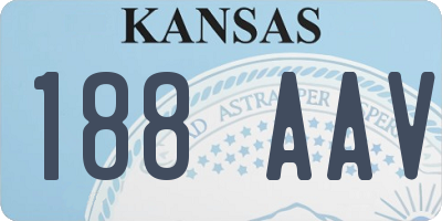 KS license plate 188AAV