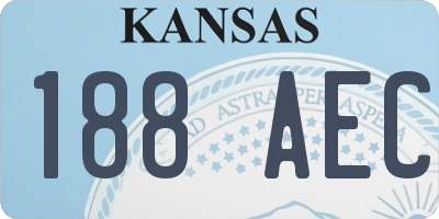 KS license plate 188AEC