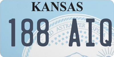 KS license plate 188AIQ
