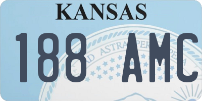 KS license plate 188AMC