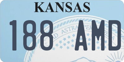 KS license plate 188AMD