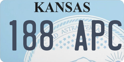 KS license plate 188APC