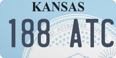 KS license plate 188ATC